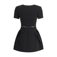Self-Portrait Crepe short sleeve Dress