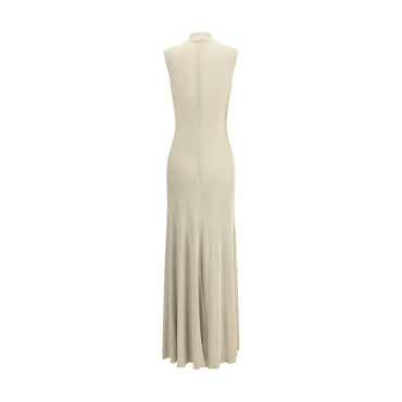 Self-Portrait Lurex knit long Dress