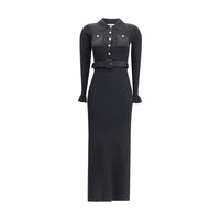 Self-Portrait Long ribbed Dress