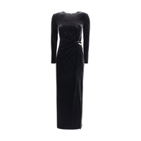 Self-Portrait Embellished velvet midi Dress