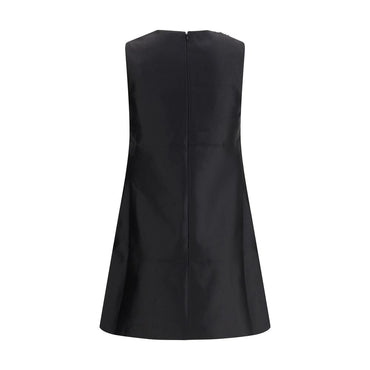 Self-Portrait Taffeta embellished trim short Dress