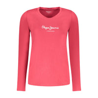 Pepe Jeans Red Cotton Tops & T-Shirt
