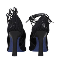 Burberry Black Fabric High Heel Pumps