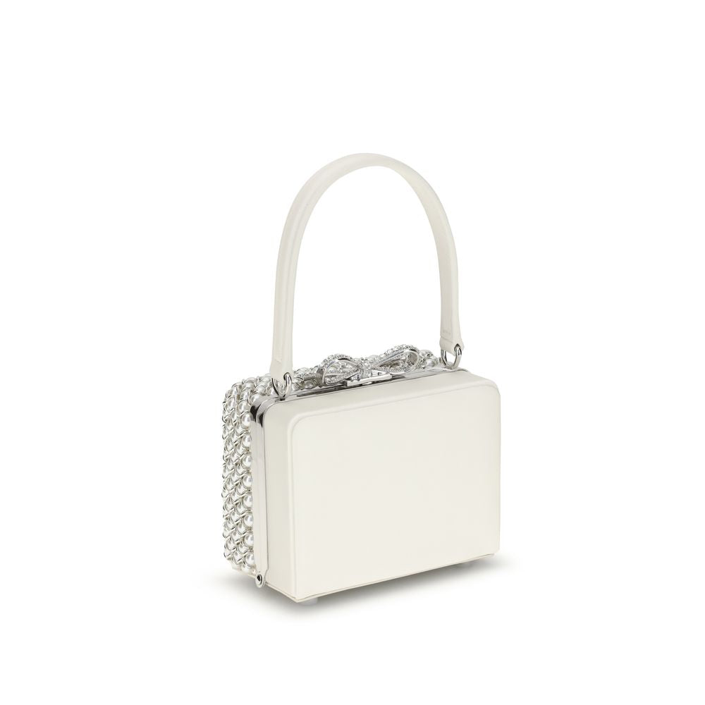 Self-Portrait Pearl-adorned Handbag