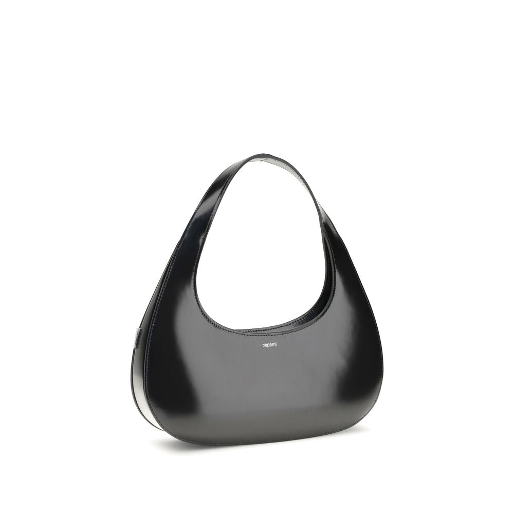 Coperni Slim Swipe Baguette Shoulder Bag - Black handbag 