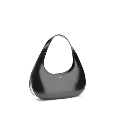 Coperni Slim Swipe Baguette Shoulder Bag - Black handbag 