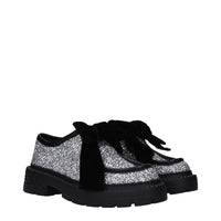 Jimmy Choo Gray Plastic Slip-On Loafers