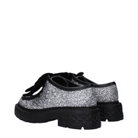 Jimmy Choo Gray Plastic Slip-On Loafers