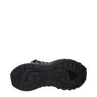 Versace Black Fabric Chunky Sneakers