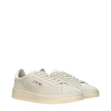 Autry Gray Leather Low Tops