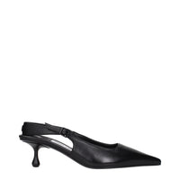 Jimmy Choo Black Leather Flat Sandals