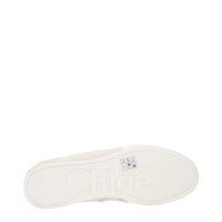 Chloé White Fabric Low Tops