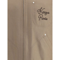 Kenzo Wool and leather college Jacket