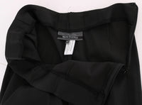 BENCIVENGA Black Stretch Straight Fit Dress Trousers Pants