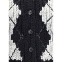 Ermanno Scervino Wool argyle-patterned Cardigan