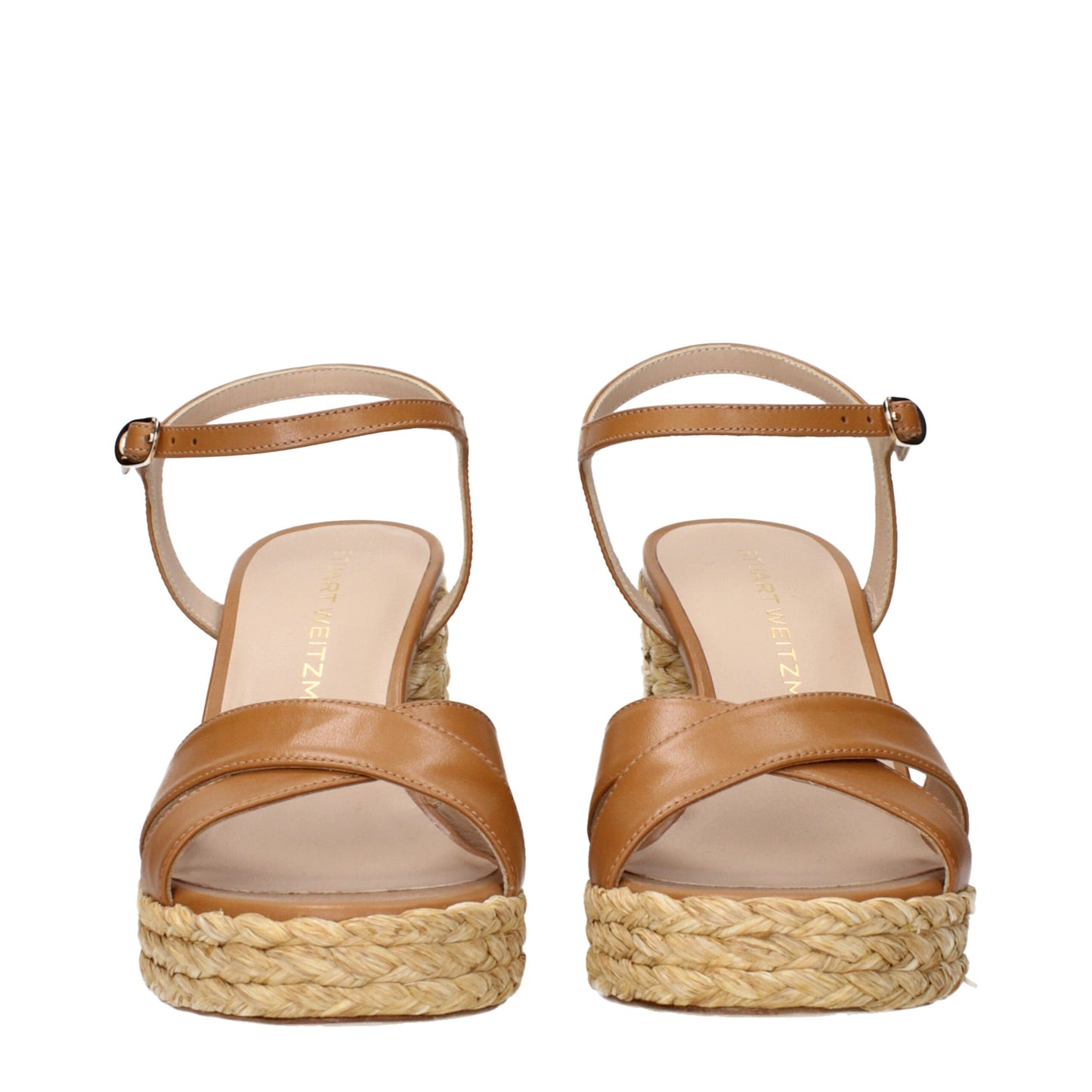 Stuart Weitzman Brown Leather Platforms