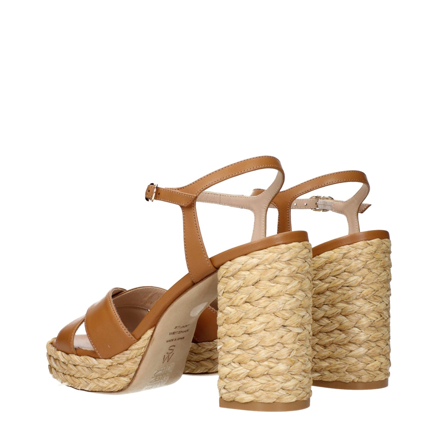 Stuart Weitzman Brown Leather Platforms