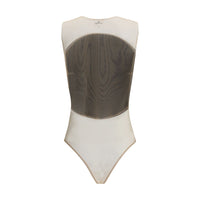 Courrèges ILLUSION CIRCLE SATIN BODYSUIT