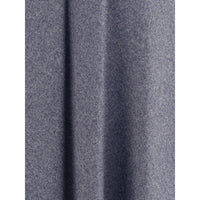 Sara Roka Blue Cotton Midi Skirt