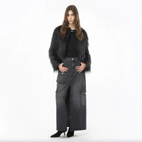 PINKO Black Cotton Skirt