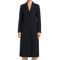 Made in Italy Black Wool Jackets & Coat