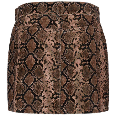 PINKO Brown Cotton Skirt