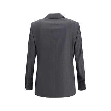 Ami Paris Double-breasted Blazer in Virgin Wool