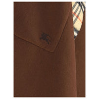 Burberry Reversible check wool cashmere Cape