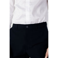 Armani Exchange Blue Cotton Pant