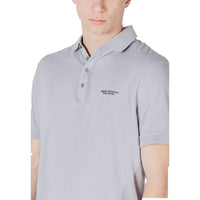 Armani Exchange Purple Cotton Polo Shirt