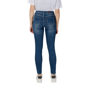 Armani Exchange Blue Cotton Skinny Jean