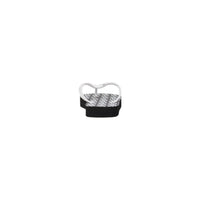 Armani Exchange Black And White Rubber Flip-Flop Sandal