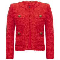 Balmain Red Nylon Suits & Blazer