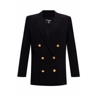 Balmain Black Viscose Suits & Blazer