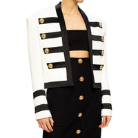 Balmain White Viscose Suits & Blazer