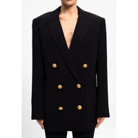 Balmain Black Viscose Suits & Blazer