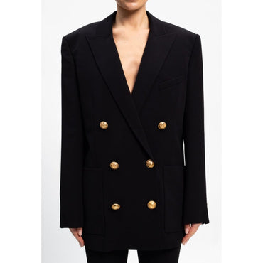 Balmain Black Viscose Suits & Blazer
