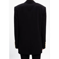 Balmain Black Viscose Suits & Blazer