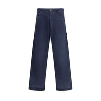 Margiela Blu Cotton Trousers