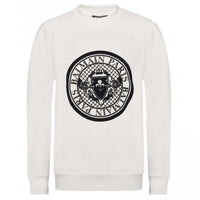 Balmain White Cotton Sweatshirt