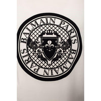 Balmain White Cotton Sweatshirt