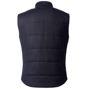 Made in Italy Blue Wool Sleveless Jacket