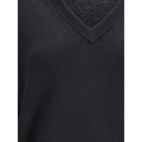 Jil Sander Black Wool Sweatshirt
