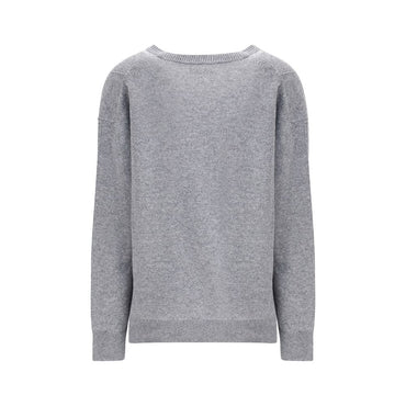 Jil Sander Gray Wool Sweatshirt