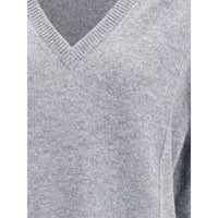 Jil Sander Gray Wool Sweatshirt