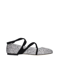 Jimmy Choo Gray Plastic Ballet Flats