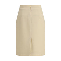 Valentino Wool Tweed Skirt