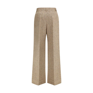 Valentino Palazzo Trousers in Bottonato Natté