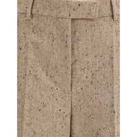 Valentino Palazzo Trousers in Bottonato Natté