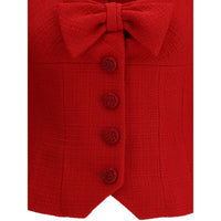 Valentino Short Jacket in Plain Wool Tweed